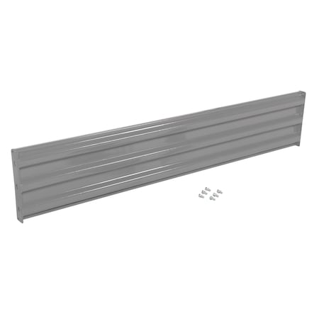 Vestil Bolt-On Style Guard Rail 7 Ft Gray Semi Gloss GR-F3R-BO-7-GYSG